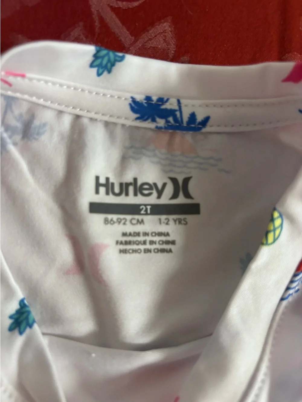 Hurley 3 piece shirt and short set